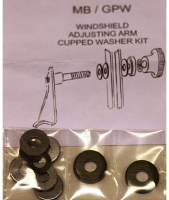 WINDSHIELD ASJUSTING ARM KIT W/CUPPED WASHER