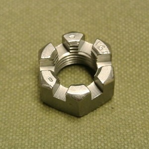 NUT HEX CASTELLATED 9/16-18NF-2