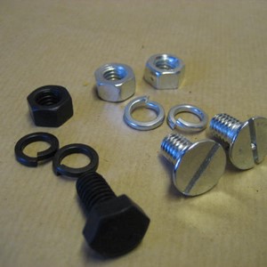 WILLYS MB TOP BOW BRACKET FIXING KIT 3 PIECES