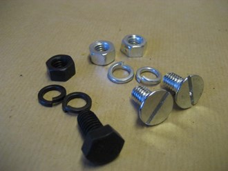 WILLYS MB TOP BOW BRACKET FIXING KIT 3 PIECES