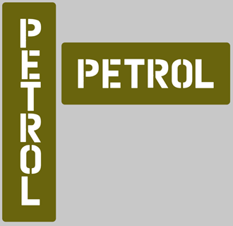 JERRY CAN MARKING - PETROL