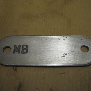 FRAME SN PLATE FOR MB EARLY