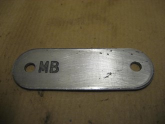 FRAME SN PLATE FOR MB EARLY