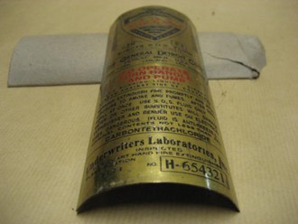 BRASS PLATE FIRE EXTINGUISHER