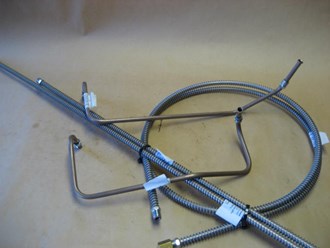 FUEL LINE SET DODGE WC 51/52 (4 LINES) /2 VALVE CARB.