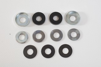 WINDSHIELD ASJUSTING ARM KIT W/CUPPED WASHER