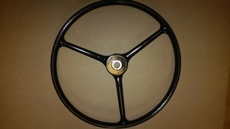 WHEEL STEERING ASSY EARLY BLACK WILLYS