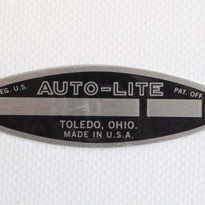 DATAPLATE STARTER AUTOLITE