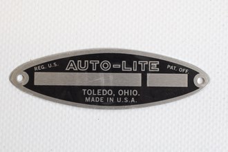 DATAPLATE STARTER AUTOLITE