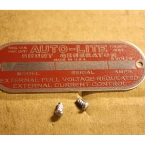 PLATE AUTO LITE GENERATOR MB