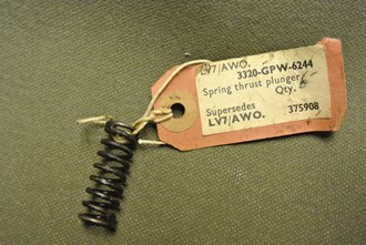 SPRING, THRUST PLUNGER, CHAIN DRIVEN CAM