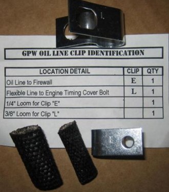 CLIP SET - OIL LINE - GPW