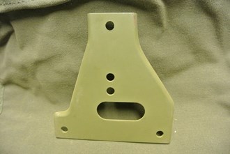 GUSSET FRONT BUMPER LEFT LOWER WiILLYS MB
