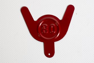 "FUEL CAN 80 OCTANE RATING RED ""FOLD TO FIX"""