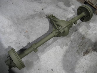 AXLE REAR W/BRAKE DRUMS & LINES ASSY